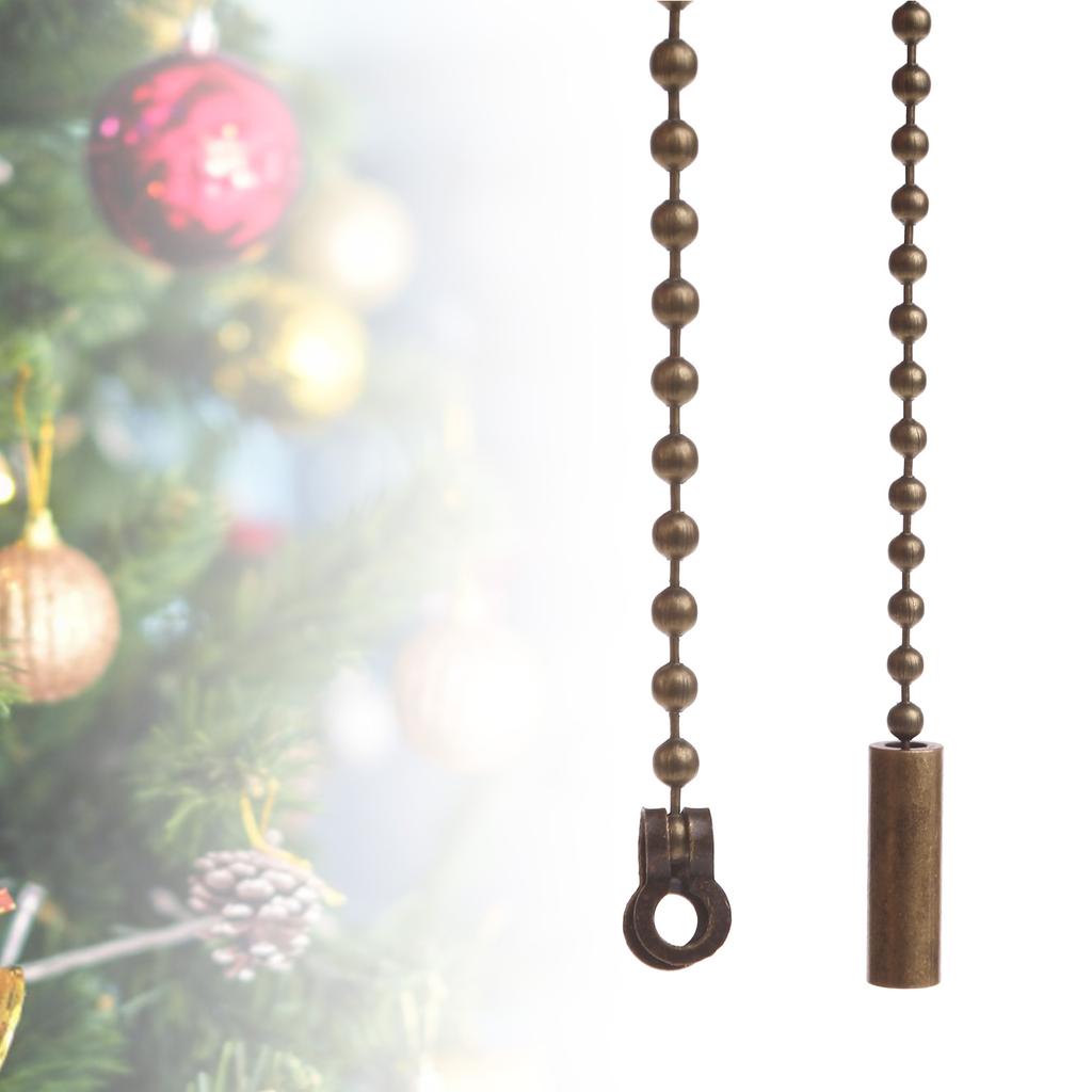 2 шт. Удлинитель цепочки для потолочного вентилятора с разъемами, длина 1 метр, металлическая цепочка, многоцелевой удлинитель цепочки