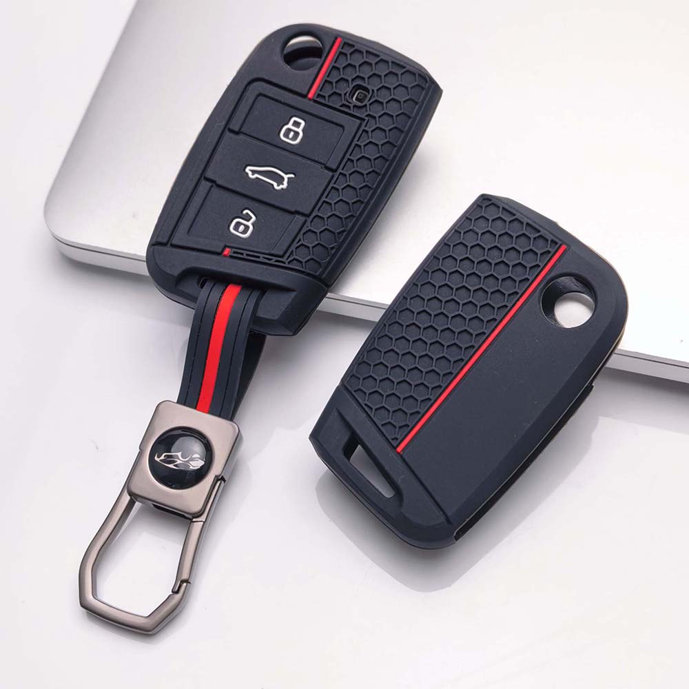 Чехол для брелока для Volkswagen Golf Tiguan Octavia Polo MK7 MK2 Leon MK3 Ateca с брелоком Защита от царапин Ударопрочная защита