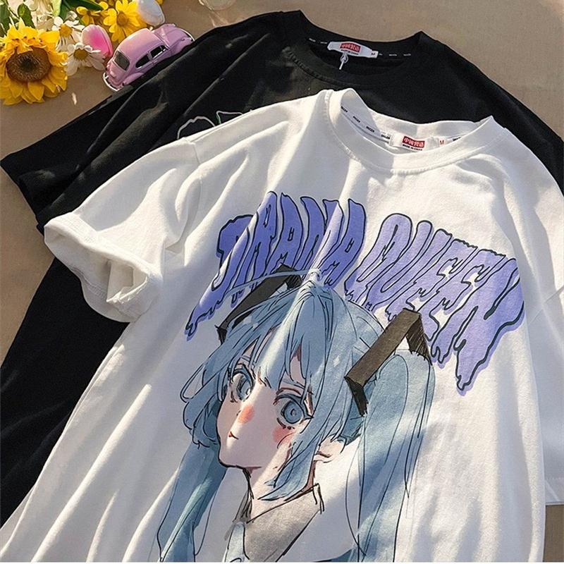 Фея японского аниме женская футболка летняя футболка с коротким рукавом Harajuku Kawaii уличная модная женская блузка одежда топ