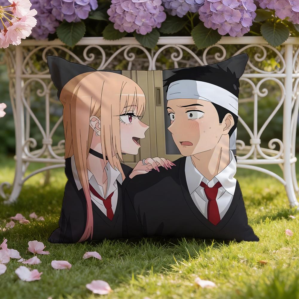 Аниме D-Dress-Up D-Darling Наволочка для подушки Домашняя и автомобильная Двухсценарная Наволочка: Двусторонняя конструкция для максимального комфорта