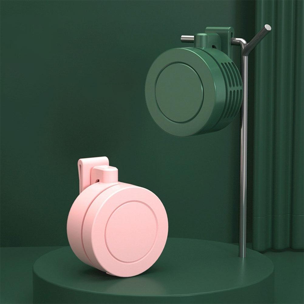 900mAh Portable Bladeless Mini Clip Fan Outdoor Handheld Air Cooling Waist Fan 3 Speeds Wind Rechargeable Electric Personal Fan