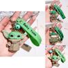 Adorable 2024 Baby Yoda Keychain Silicone Figure Mandalorian Star Wars Charm