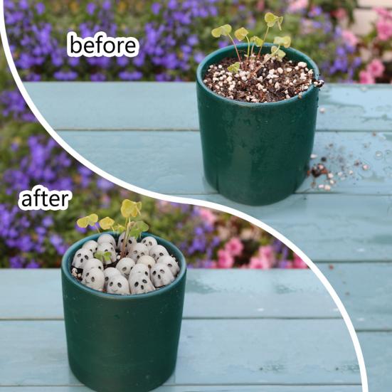 20 шт. Хэллоуин Миниатюрная фигурка привидения Милая крошечная смоляная статуэтка белого привидения для украшения сада, бонсай, песочного стола