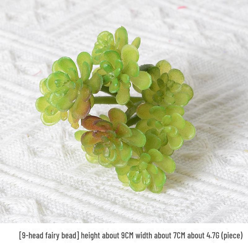 Mini Flocking Artificial Succulent Bonsai for DIY Wall Decor