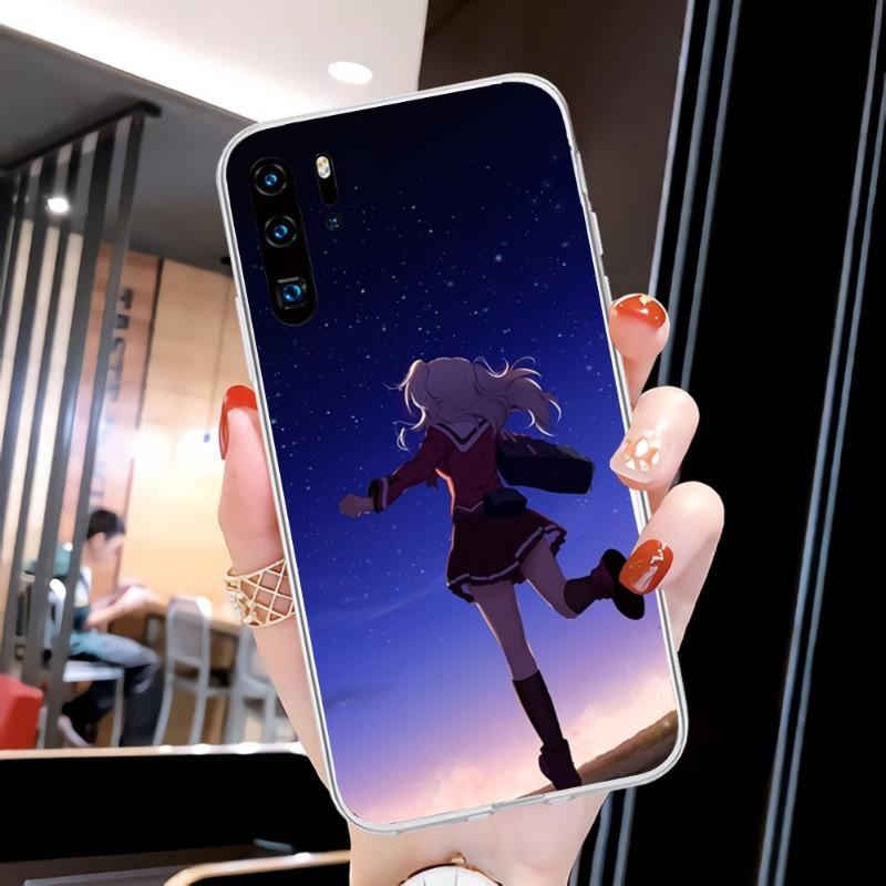 Милый чехол для телефона Girl Charlotte для Huawei P50 P40 P30 Pro Mate 40 30 Pro Nova 8 8i Y7P Honor Прозрачный чехол для телефона