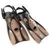 REEF TOURER Snorkeling Fins, Strap Fins, Lightweight, Compact, Large, Tan, RF0106