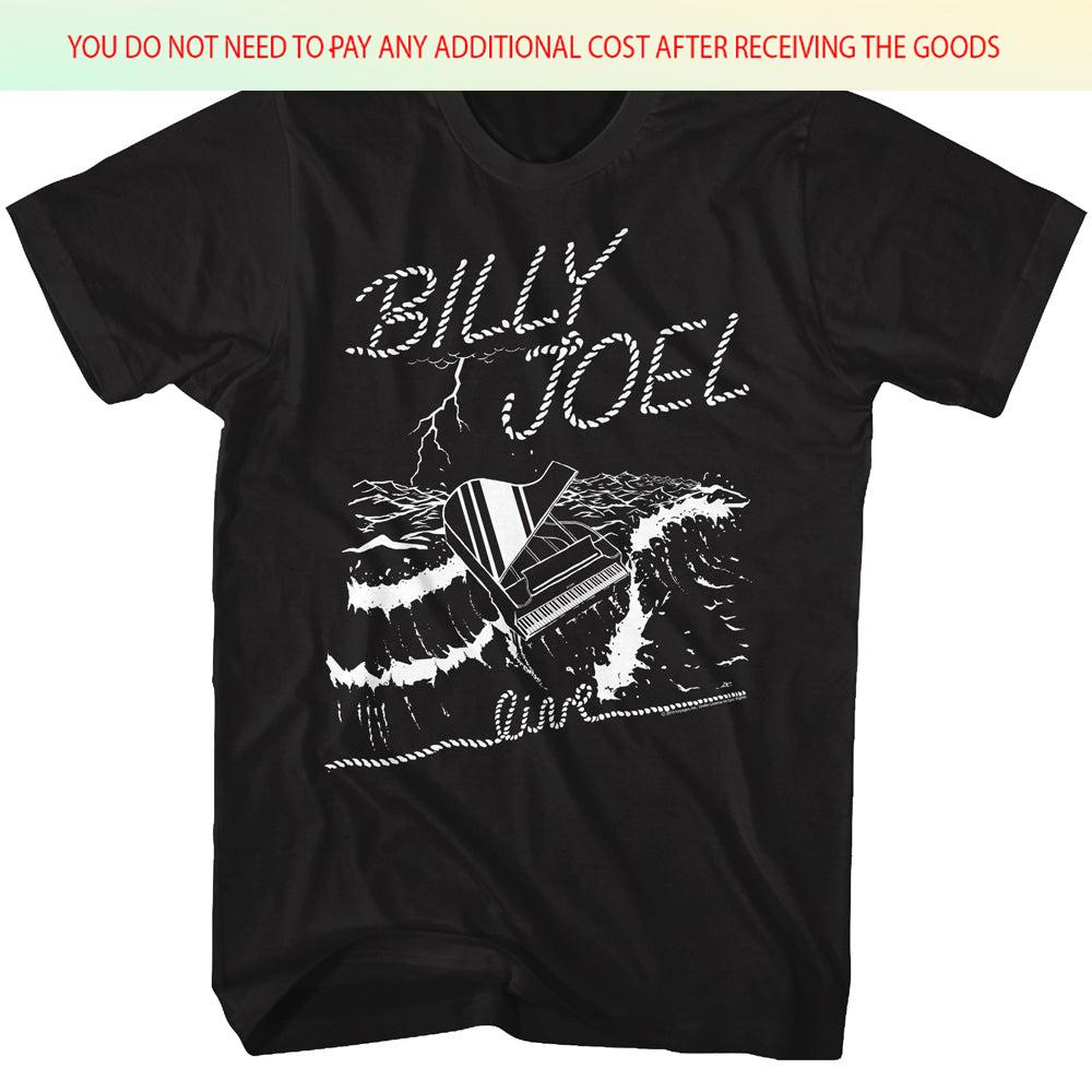 New Popular Billy Joel Sea Piano Black S5XL Shirt BB512 Unisex T-Shirt