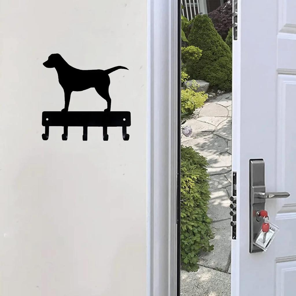 1pc Labrador Retriever Dog Key Hooks & Keychain Holder - 9 Inch/6 Inch Metal Wall Art for Iron Crafts Wall Hanging