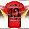 Трендовая футбольная майка Neymar Special Edition с коротким рукавом для мужчин, женщин и детей, для тренировок на открытом воздухе, быстросохнущая, дышащая спортивная одежда