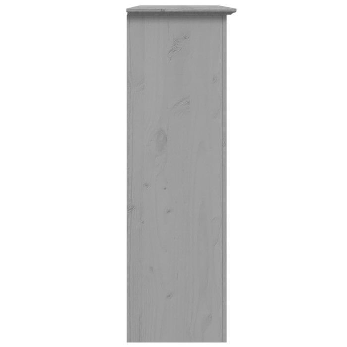 vidaXL Armoire avec portes vitrées BODO gris bois de pin massif 355079
