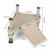 Reptiles Floating Platform Pier with Ramp Ladder Plastic Terrarium Tank Ornament for Small To Medium Sized Turtle
