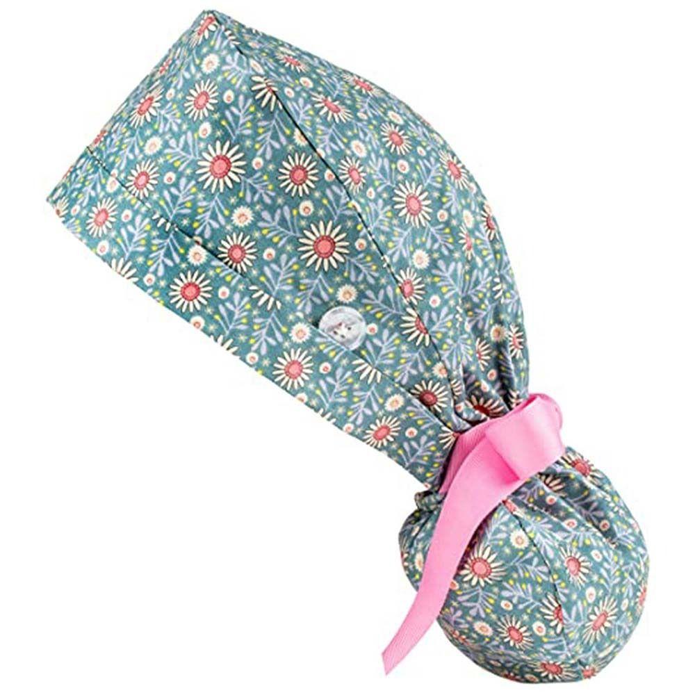 Многоразовая рабочая шапочка против выпадения волос хирургическая шапочка головной убор шапочки с завязками для ресторанов