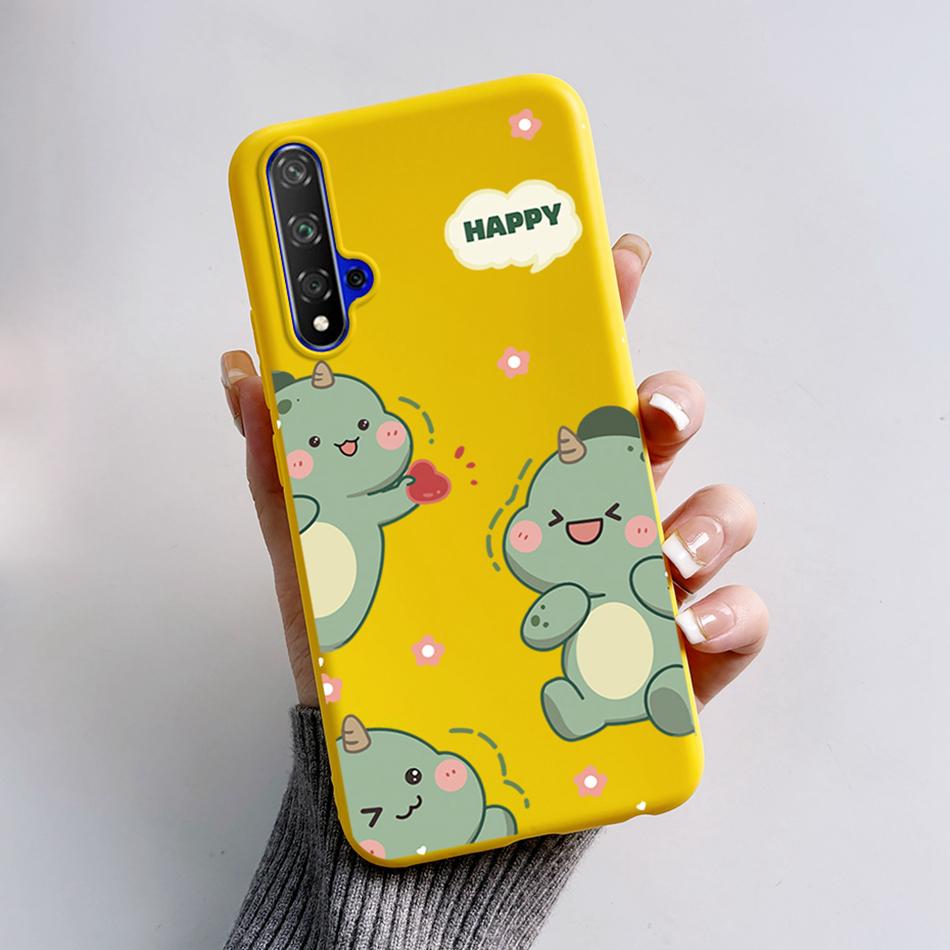 For Huawei Nova 5T Case Honor 20 YAL-L21 Cartoon Frog Cover Soft Silicone Phone Case For Huawei Nova 5T Nova5T Honor20 Fundas