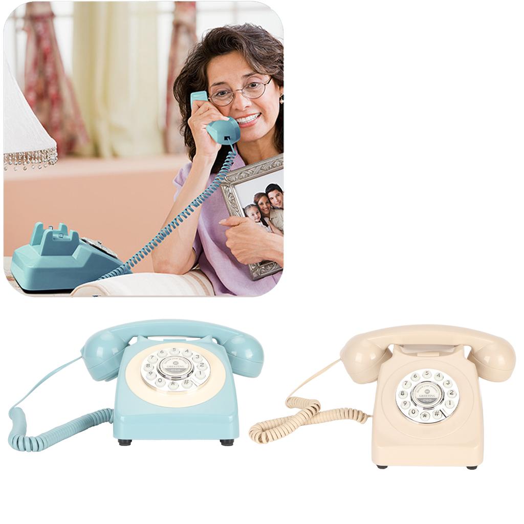 Винтажный телефон с кнопкой набора номера, запись звукового сообщения, ретро-стационарный телефон для свадебной вечеринки дома