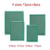 8PCS Universal PCB Circuit Board Double Sided Green Protoboard 4x6cm 5x7cm 6x8cm 7x9cm DIY Kit for Arduino