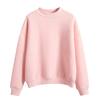 Cross-Border Solid Color Half-High Neck Sweatshirt – Custom Image Option Available