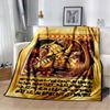 Anime Yu Gi Oh Card Throw Blanket Blue Eyes White Dragon Anime Cartoon Soft Plush Blanket Bedroom Bedspread Home Decor#(18)