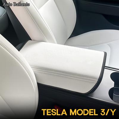 Для Tesla Model 3 Model Y 2023 2022-2017 Автомобильный подлокотник Крышка коробки с центральным управлением Подлокотник Украшение интерьера автомобиля