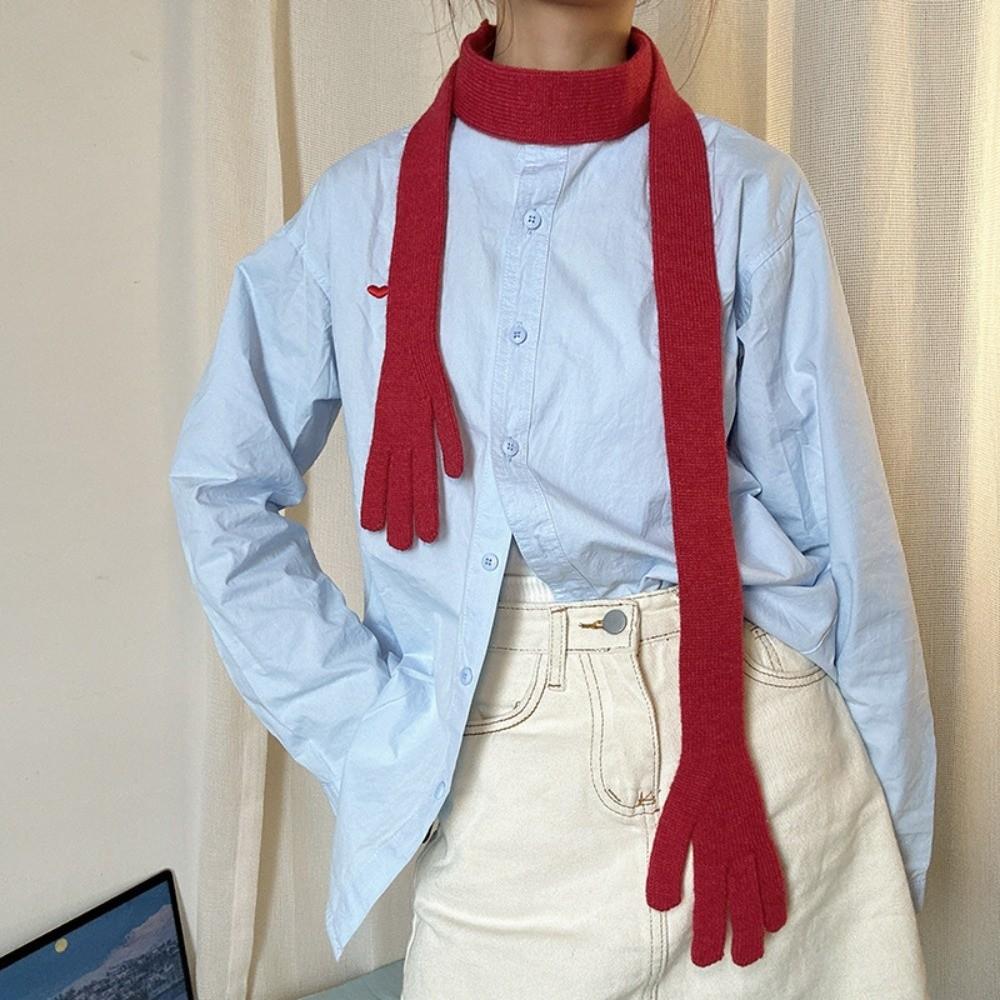 Lightweight Long and Thin Scarf Korean Style Creative Belt Trendy Little Palm Scarf Spring Autumn