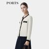 PORTS Women's Color-Block Cashmere Knit Cardigan