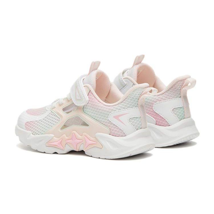 Anta Kids Non-Slip Wear-Resistant Sports Casual Shoes Kids Shoes Pink White 322329979-2