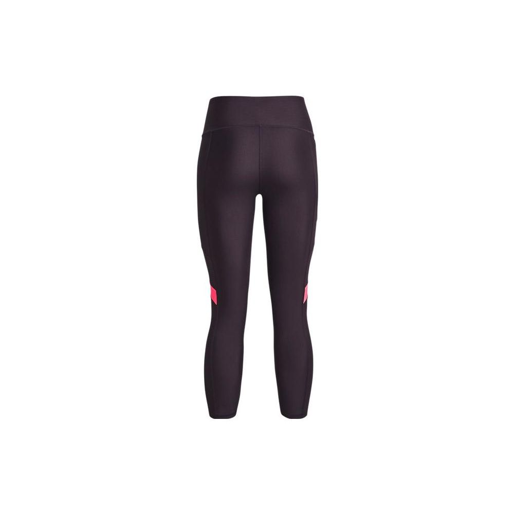 Under Armour Женские обтягивающие спортивные штаны Ankle Leg Shine Training Tight с цветными блоками, фиолетовые 1373938-541