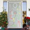 Рождественская штора-панель кружевная штора-блэкаут украшение занавеска для окна двери драпировка для гостиной спальни домашний декор