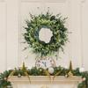 Венок из цветов эвкалипта 19,69 дюймов, подвесное декоративное весеннее украшение для внутреннего окна