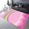 Modern Star Heart Print Rug For Living Room Sofa Bedroom Floor Non-Slip Cozy Home Decor Gift