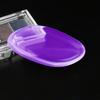2pcs Violet Silicone Gel Sponge Puff Attached Transparent Foundation Makeup Cosmetic Tool