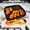 Electrician Hand Tools Magnetic Screwdriver Set Insulated Phillips and Slotted Bits Multifunctional Screwdriver for Home