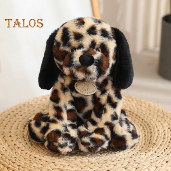 Пятнистый далматинец плюшевая игрушка 25 см супер мягкая плюшевая собака обнимающаяся сидячая поза плюшевая собака подарок для девочек мальчиков