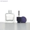 {Summer2} 8/10/15ml Empty Glass Nail Polish Bottle Empty With Lid Brush Cosmetic Containers Nail Glass Bottles With Brush
