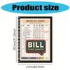 Monthly Bill Payment Checklist Notebook for Family Financial Management and Expense Trackings with Durability Paper