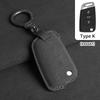 Suede Car Flip Key Case Cover for VW Volkswagen Golf 7 MK7 Tiguan MK2 T-roc Skoda Octavia Kodiaq Karoq Seat Ateca Leon Passat