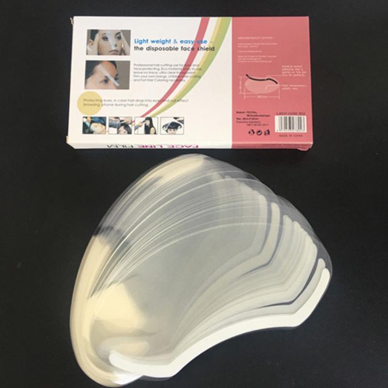 50Pcs Hairdressing Eye Mask Transparent Eye Shield Kit Dye Perm Face Cover