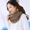 Nines Вязаный шарф-манишка (Какао) Зимняя грелка для шеи