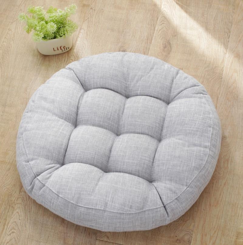 Red Christmas Large Floor Seat Cushion Thickened Tatami Chair Seat Pillow Pad Tufted Round Big Pillows Chair Pad Ottoman Poufs
