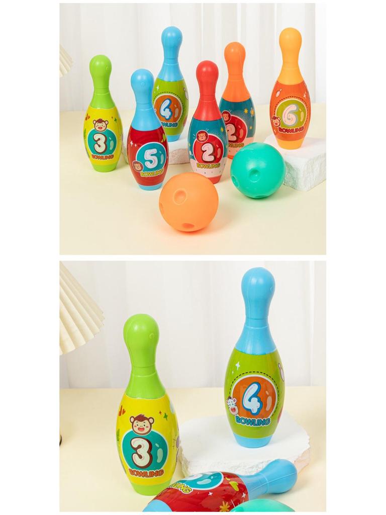 Kid's Bowling Toy Set: Interactive Parent-Child Ball Games Gift Box for Fun Catch and Throw Activities in Kindergarten Classes