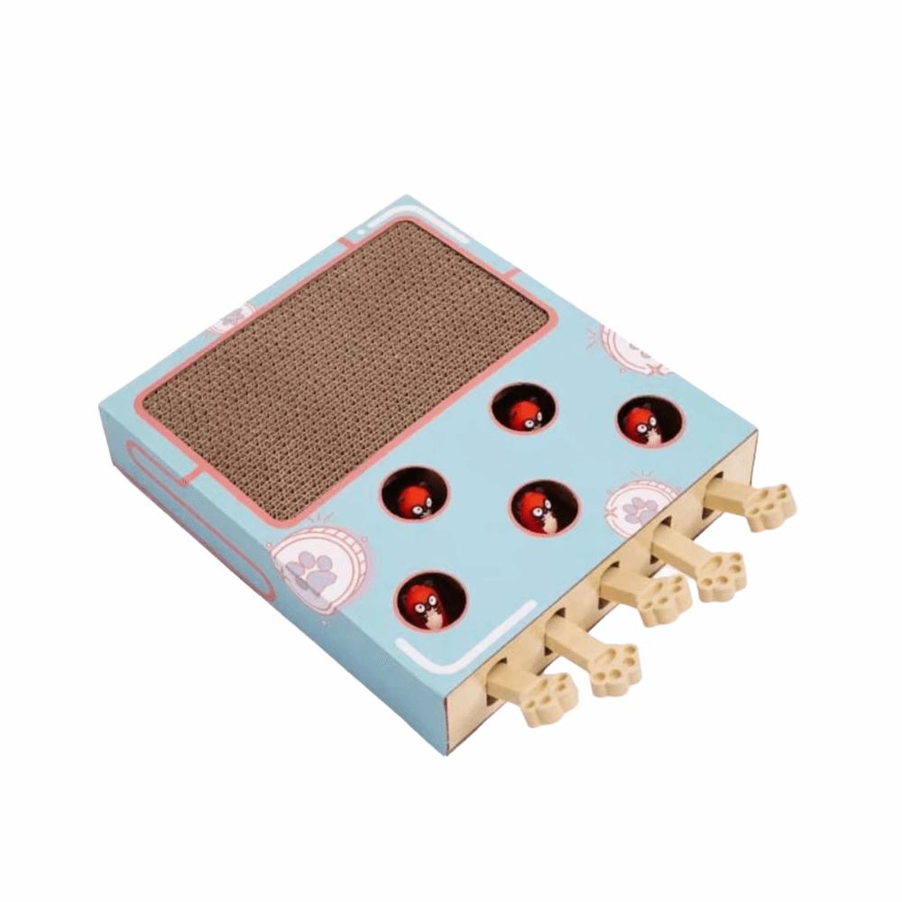 Interactive Cat Hitting Hamster Toy Corrugated Paper Cat Hit Gophers Toy  Paw Grinding