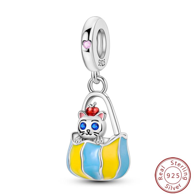 Милая серия «Кошка и собака» Медные шармы «Луна», «Бабочка», «Отпечаток лапы» 3 мм Сделай сам Изготовление изящных ювелирных изделий Подарки