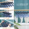 Cozyone Clothes Drying Rack with 29 Clothespins, 360-Degree Rotating Hooks, Multi-Function Storage, Foldable, Heavy-Duty, Wet/Dry Use, Green (Includes