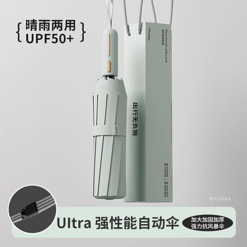 Зонт автоматический зонт от солнца и дождя женский увеличенный утолщенный и усиленный дождевик складной зонт большой двойной зонт