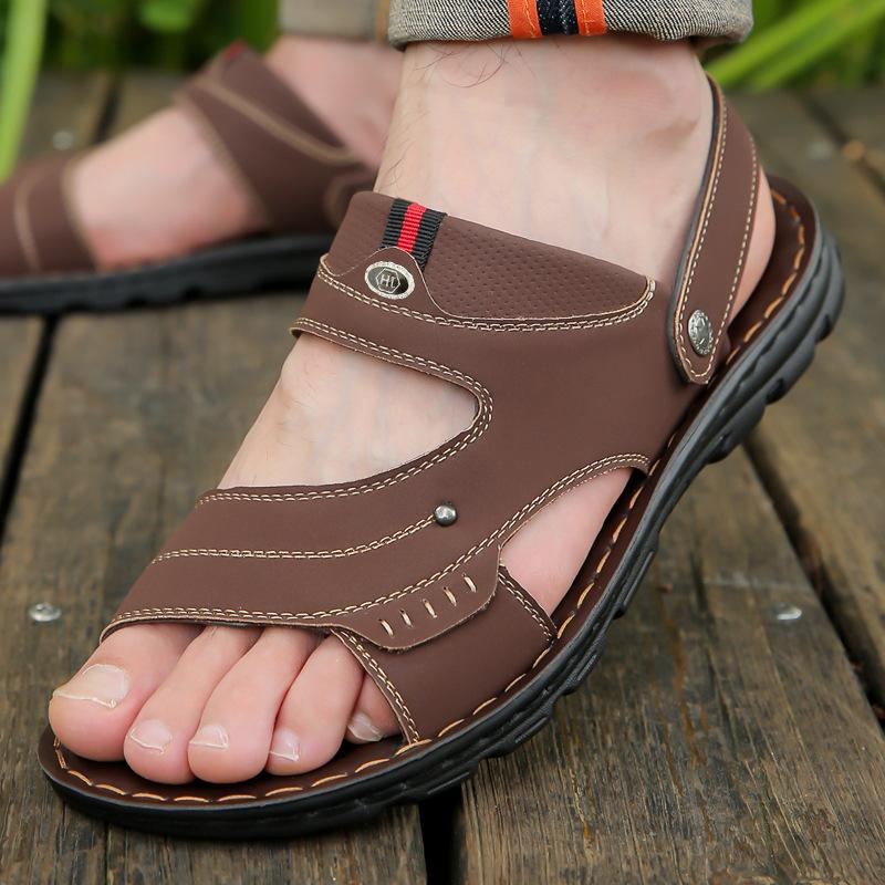 [Popular special offer] Sandals men's summer non-slip and wear-resistant sandals men's adult beach shoes wear dual-purpose cool slippers