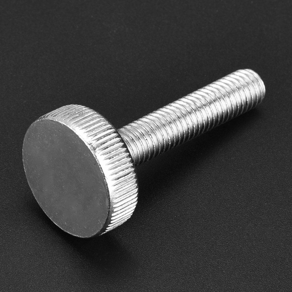 10pcs M8 Zinc Plated Carbon Steel Flat Knurled Head Bolts Thumb Screws (M8*40)