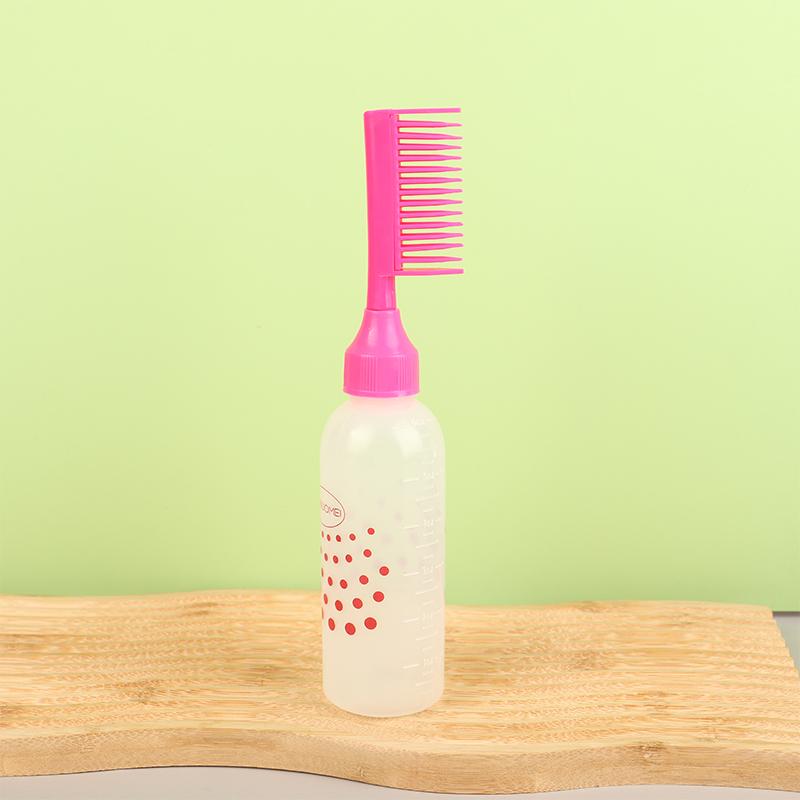 Scalp Potion Oil Applicator Bottle Comb, Hairdressing Shampoo Bottle, Hair Dye, Refillable Hair Coloring, Styling Tools