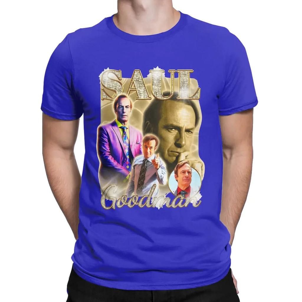Saul Goodman Vintage Better Call Saul Jimmy T-Shirts for Men 100% Cotton Tees Crewneck Short Sleeve T Shirts Plus Size Clothes
