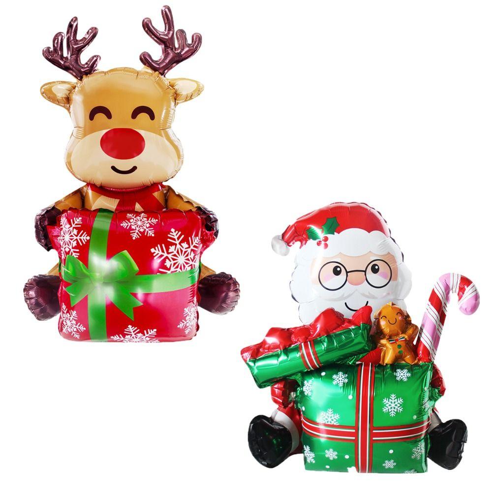 Gingerbread Man 3D Santa Claus Balloons Extra Large Xmas Tree Balloons  Easter Gift