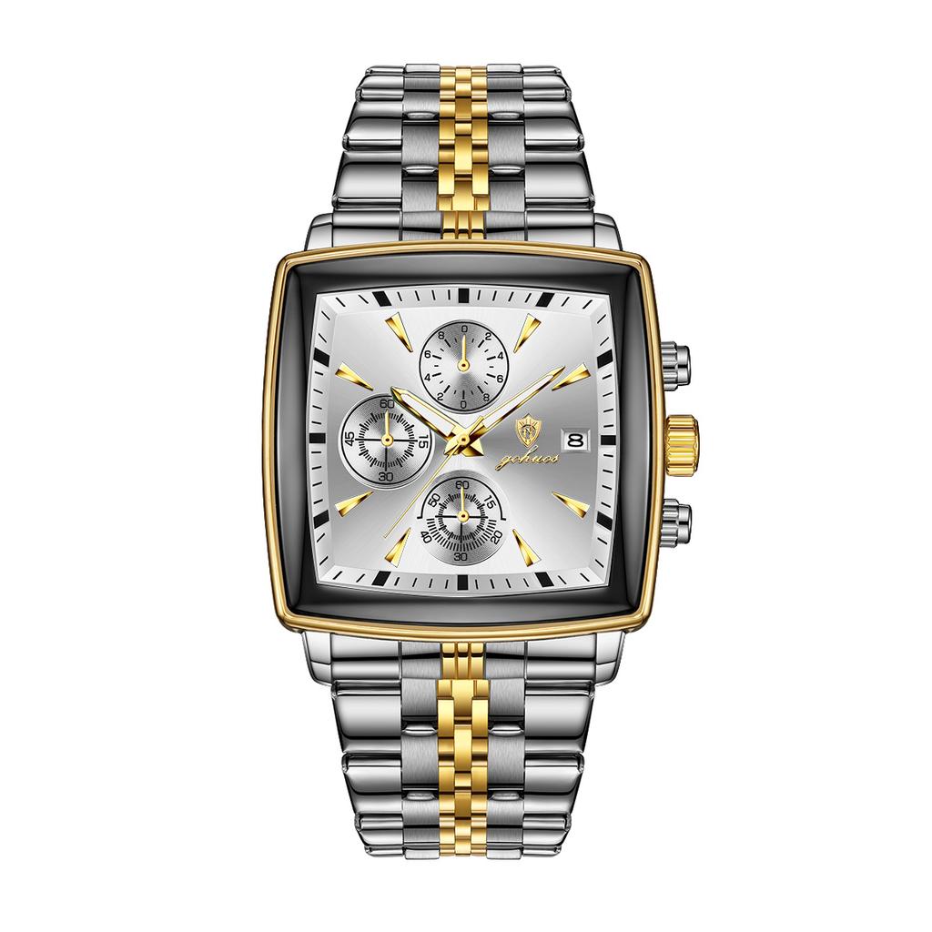 Gohuos 9810 Luxury Mens Wristwatch Waterproof Original Quartz Wrist Watch for Men Reloj Para Hombre Montre Homme Box Bag Package
