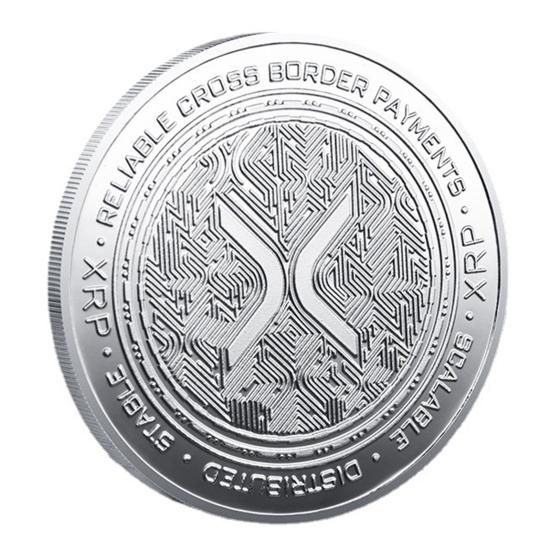 Памятная монета XRP Coin Символ финансовых инноваций Монета XRP Ethereum, выделяющая ведущие цифровые монеты Подарок для энтузиастов Образовательный